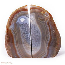 Bookends: Natural Banded Agate Bookends