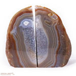 Natural Banded Agate Bookends