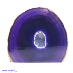 Agate Geodes: Purple Agate Cut Base Geode
