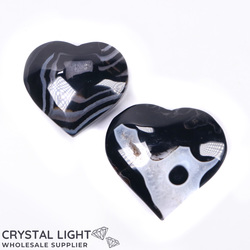 Hearts: Black Agate Heart Lot