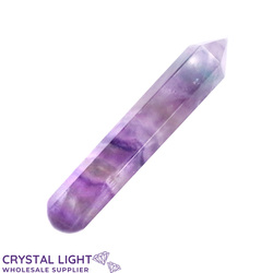 Wand Single Listings: Fluorite Semi Faceted Wand