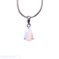 Sterling Silver Pendants: Ethiopian Opal Faceted Pendant
