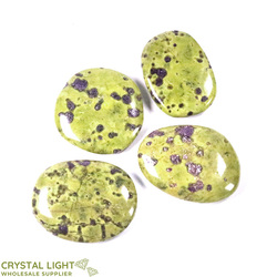 Flatstone Individuals and Lots: Stichtite in Serpentine Flatstone Lot