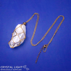 Necklaces: Lemurian Basket Necklace - Gold