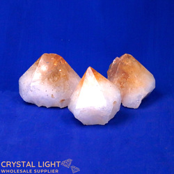 Natural Points: Citrine Cut Base Lot