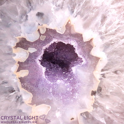 Agate Geodes: Amethyst Agate Cut Base Geode