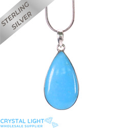 Sterling Silver Pendants: Smithsonite Drop Pendant