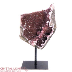 Display Pieces on Stand: Red Amethyst Druse on Stand
