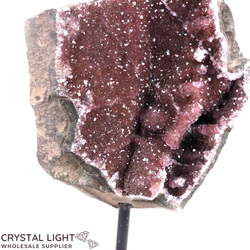 Display Pieces on Stand: Red Amethyst Druse on Stand