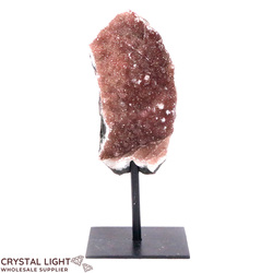 Display Pieces on Stand: Red Amethyst Druse on Stand