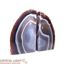 Bookends: Banded Agate Bookends