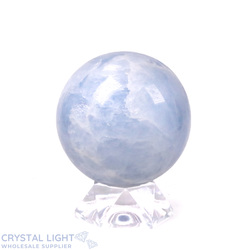 Spheres: Blue Calcite Sphere /77mm
