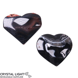Hearts: Banded Agate Heart Lot