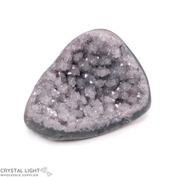 Single Druse Pieces: Amethyst Semi-Polished Druse