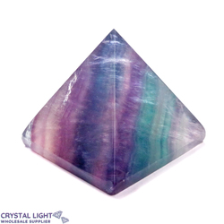 Pyramids: Rainbow Fluorite Pyramid