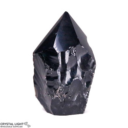 Cut Base Points: Black Obsidian Cut Base Point