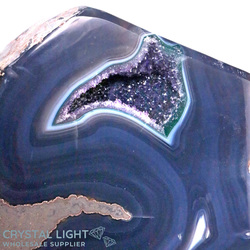 Display Pieces on Stand: Polished Amethyst Agate on Stand