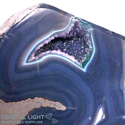 Display Pieces on Stand: Polished Amethyst Agate on Stand