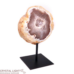 Display Pieces on Stand: Agate Geode on Stand
