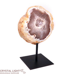 Display Pieces on Stand: Agate Geode on Stand