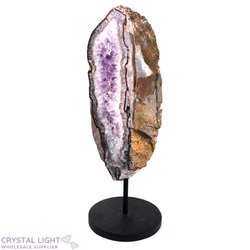 Display Pieces on Stand: Amethyst Druse Slice on Stand