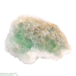 Single Clusters: Green Fluorite with Quartz Cluster