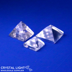 Pyramids: Clear Quartz Pyramid Lot (Tiny)