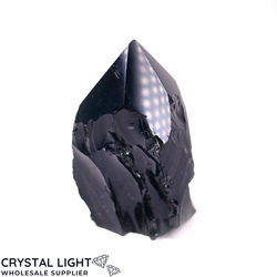 Cut Base Points: Black Obsidian Cut Base Point