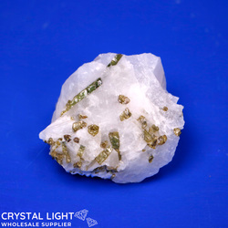 All Other Crystal Specimens: Green Tourmaline in Quartz