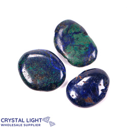 Flatstone Individuals and Lots: Azurite & Malachite Mini Flatstone Lot