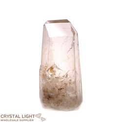 Cut Base Points: Light Smokey Quartz Tabular Point