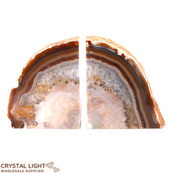 Bookends: Agate Bookends
