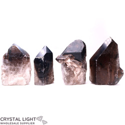 Cut Base Points: Smokey Quartz Cut Base Point Lot
