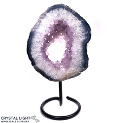 Display Pieces on Stand: Amethyst Druse Ring on Stand