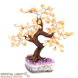 Medium Trees: Citrine Druse Tree (Single)