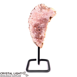 Display Pieces on Stand: Pink Amethyst on Stand