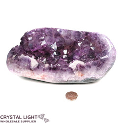 Single Druse Pieces: Amethyst Polished Druse