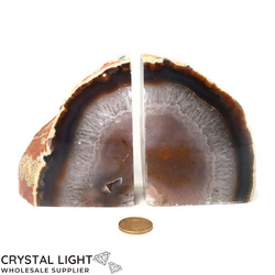 Bookends: Agate Bookends