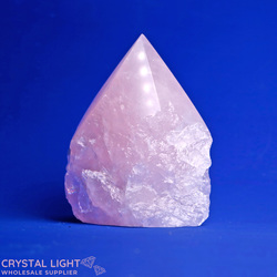 Cut Base Points: Rose Quartz Cut Base Point