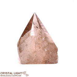 Cut Base Points: Rutile Smokey Quartz Cut Base Point