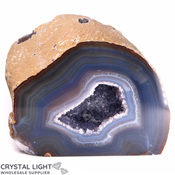 Agate Geodes: Agate Cut Base Geode Large