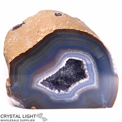 Agate Geodes: Agate Cut Base Geode Large