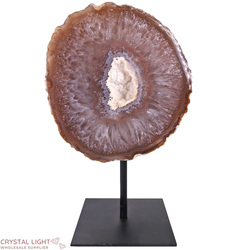 Display Pieces on Stand: Agate Geode on Stand