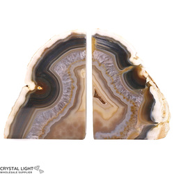 Bookends: Agate Bookends