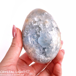 Single Druse Pieces: Celestite Druse Egg