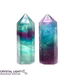 Polished Point Lots: Rainbow Fluorite Point Lot