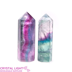 Polished Point Lots: Rainbow Fluorite Point Lot
