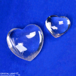 Hearts: Clear Quartz Heart Lot