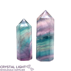 Polished Point Lots: Rainbow Fluorite Point Lot