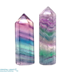 Polished Point Lots: Rainbow Fluorite Polished Point Lot